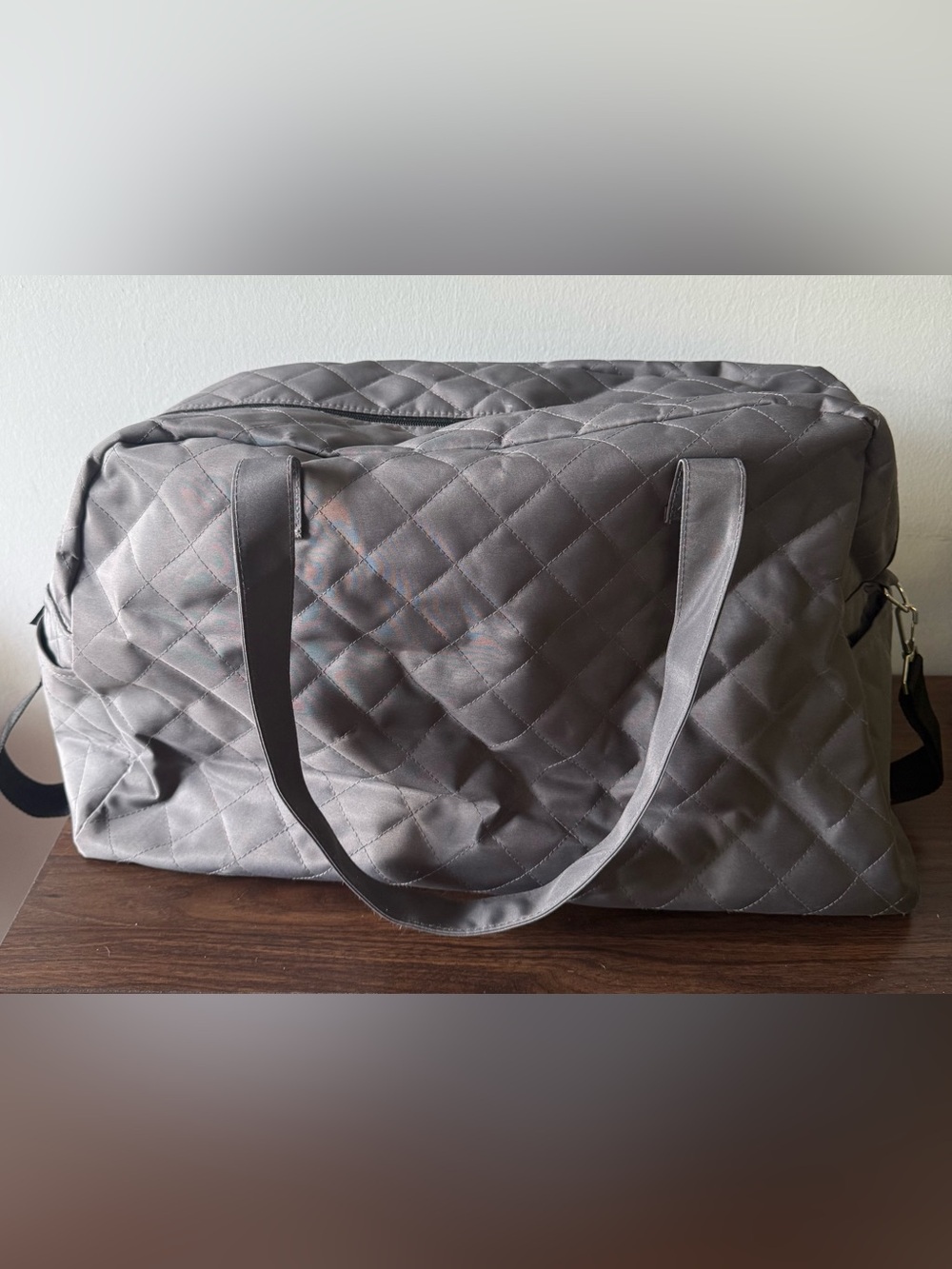 DSW Quilted Gray Men’s Duffel Bag